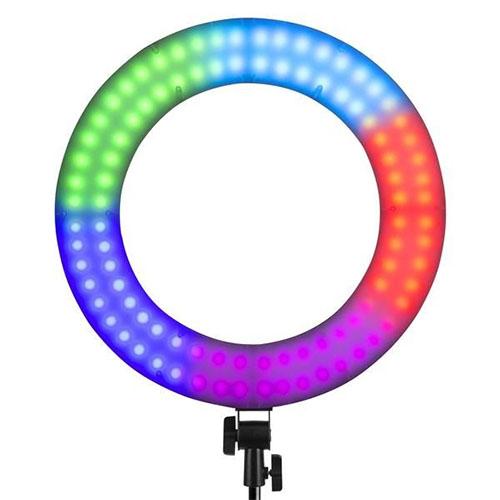 VILTROX LED Ring WE-10S (Bi-color + RGB)  c/ Bolsa e Tripé